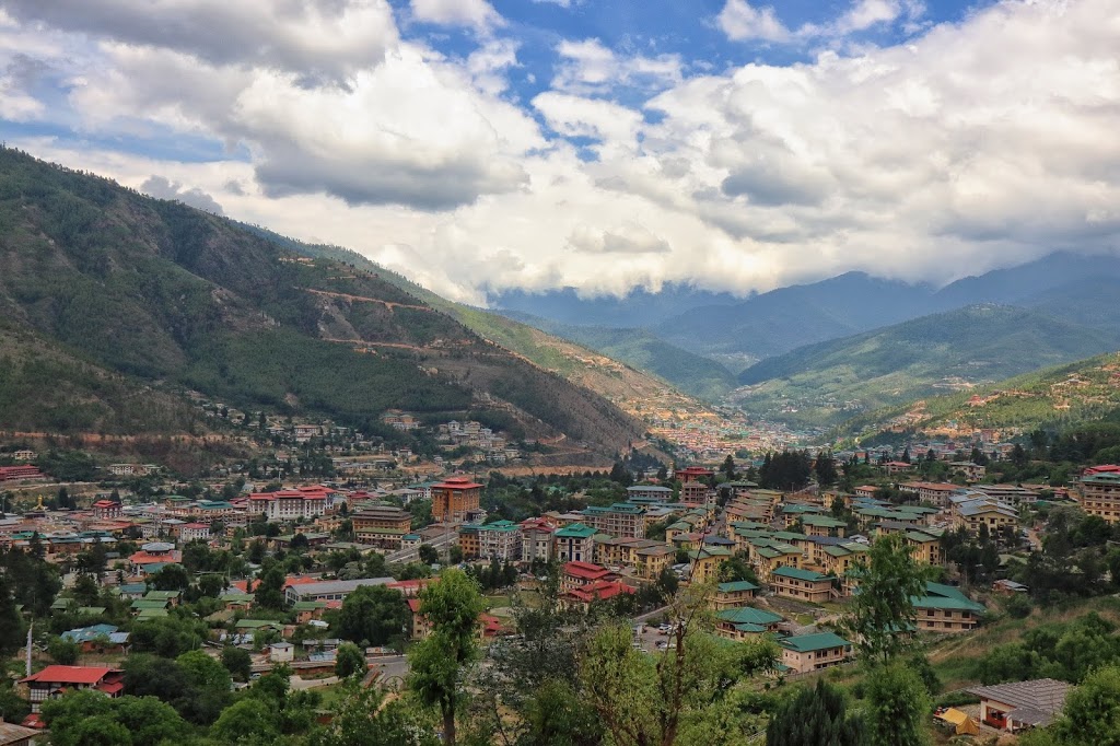 Image of Thimphu Valley from a hill