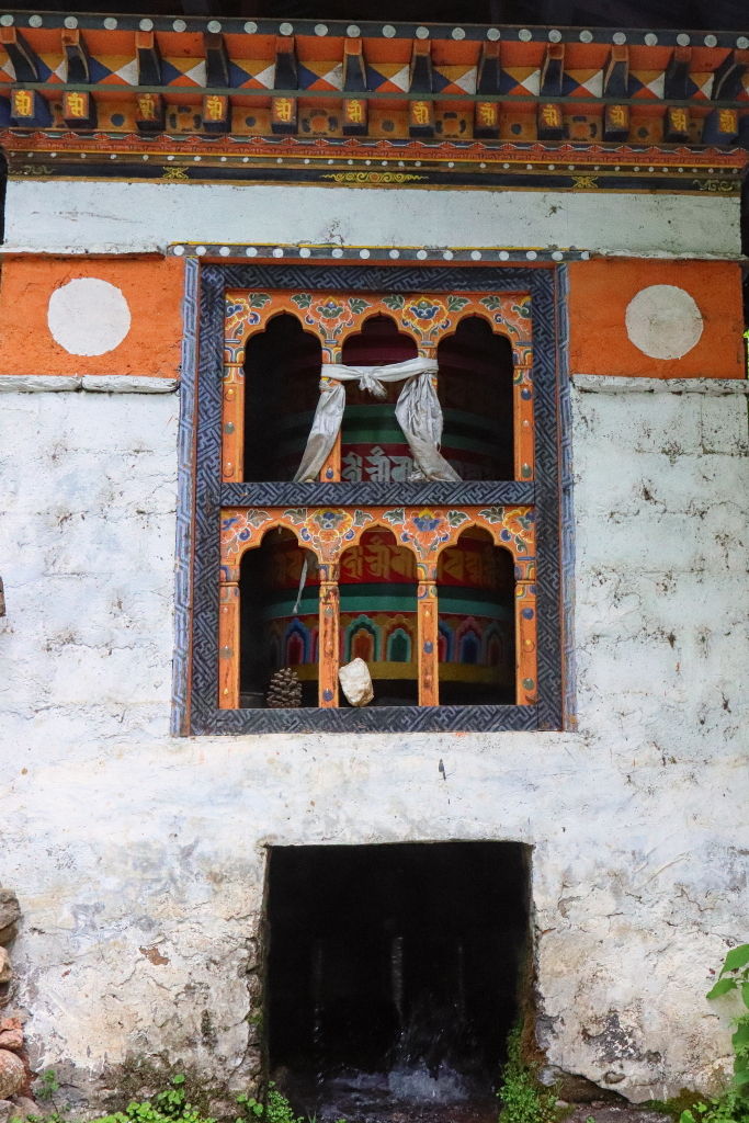Water powered prayer wheel, Bhutan