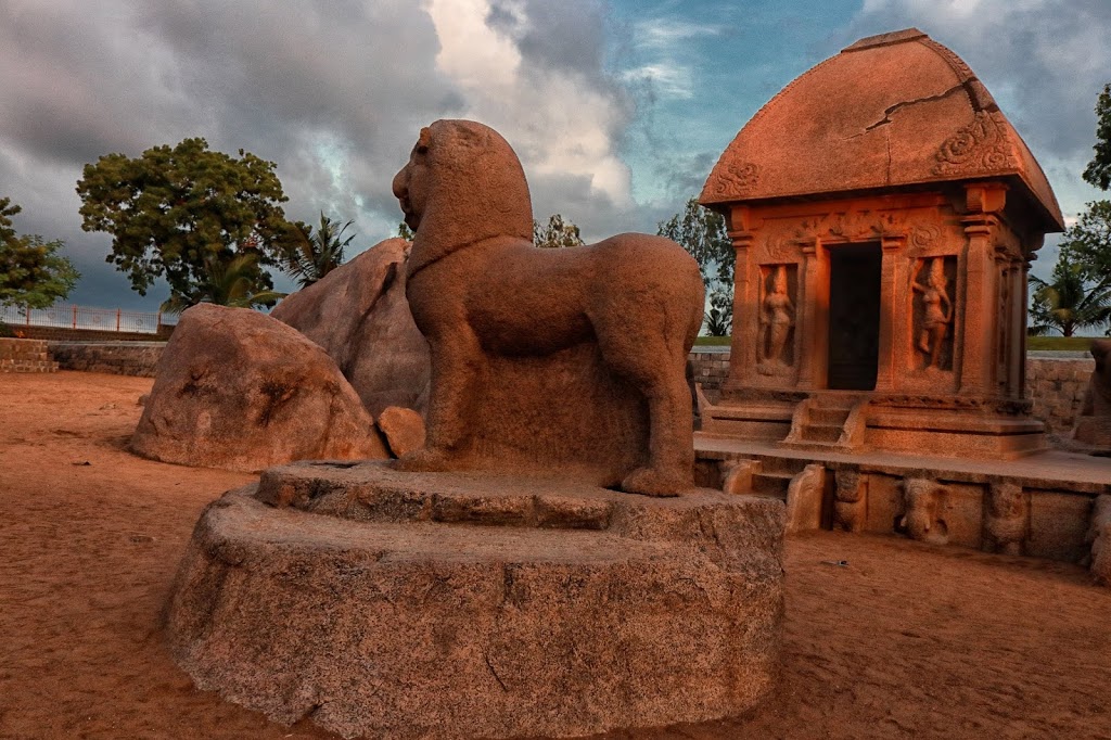 Draupadi Ratha inside Five Chariots Complex in Mahabalipuram