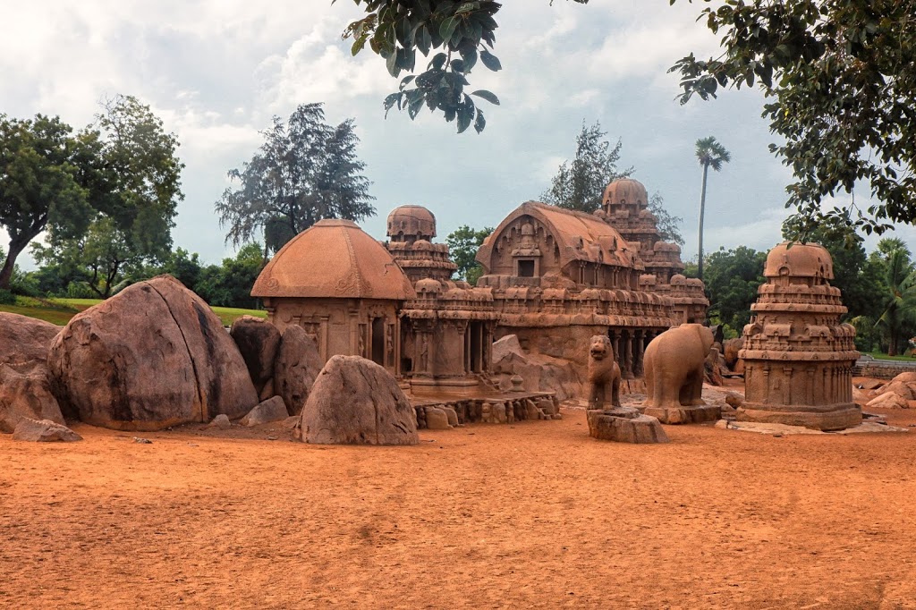Image of Five Chariots (Pancha Rathas) in Mahabalipuram 