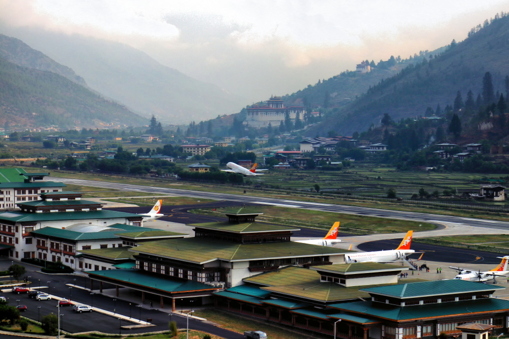 Image of Paro International Airport.